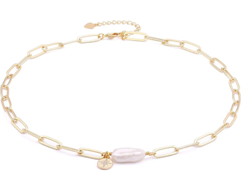 Meaghan Mother of Pearl Necklace