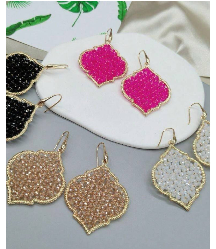 Clarissa Clover Beaded Earrings