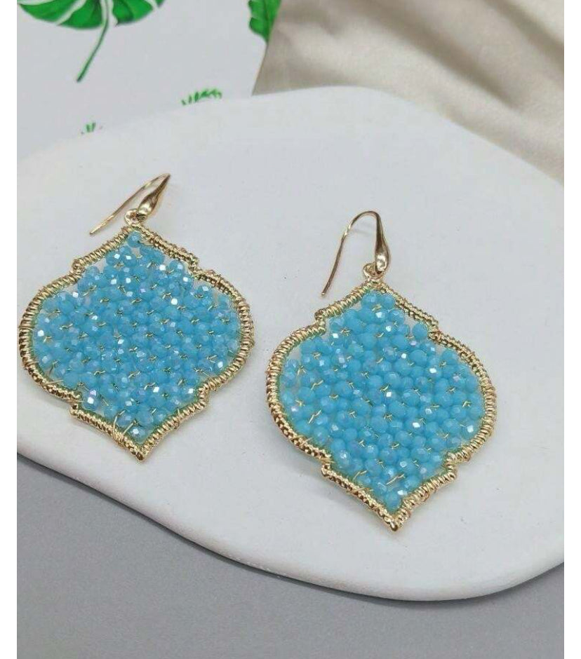 Clarissa Clover Beaded Earrings