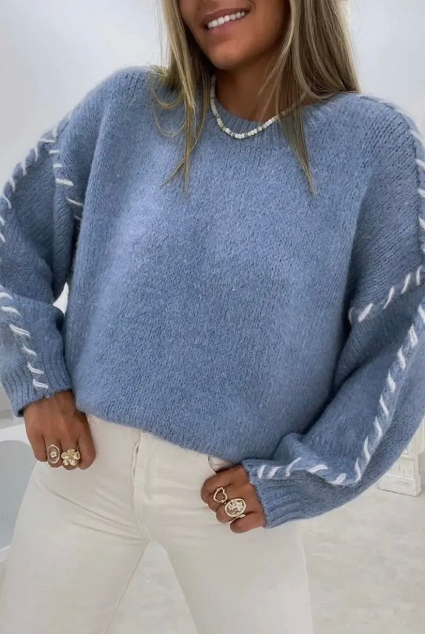Sofia Stitched Sweater