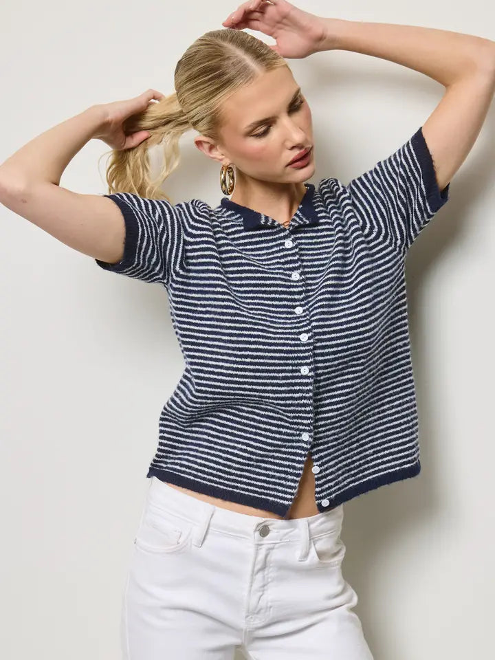 Nicole Striped Cardigan