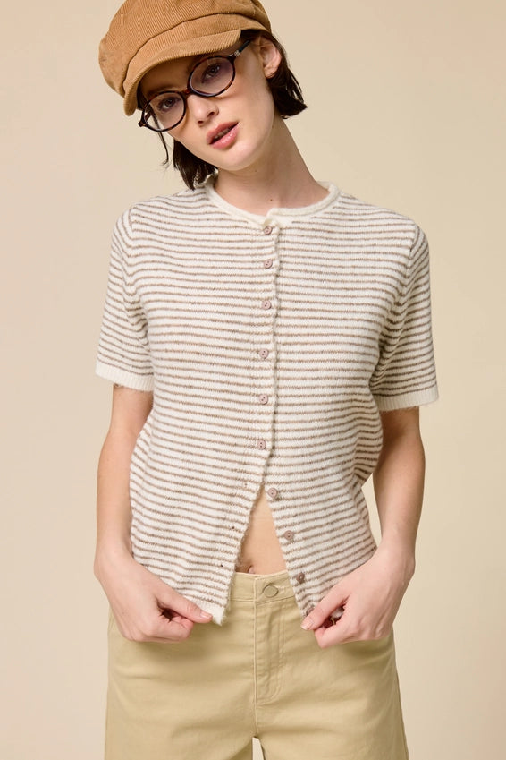 Nicole Striped Cardigan