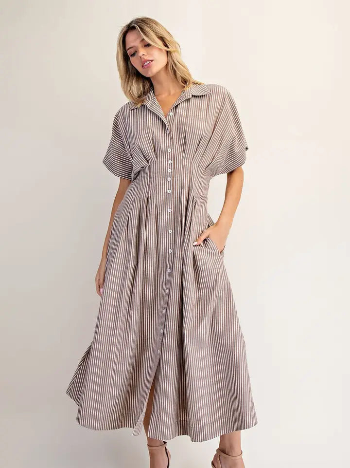 Sammi Striped Midi Dress