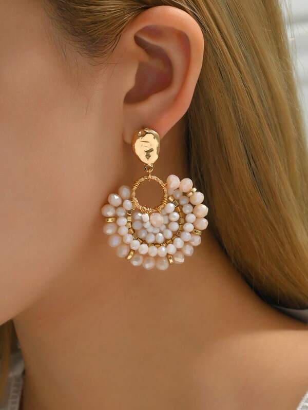 Isla Ivory Crystal Earrings