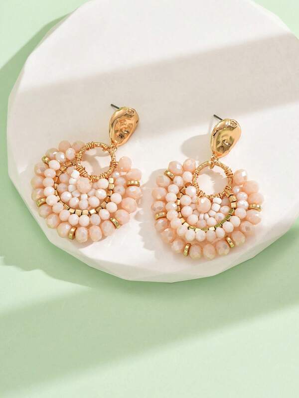 Isla Ivory Crystal Earrings
