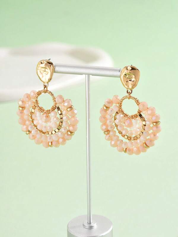 Isla Ivory Crystal Earrings
