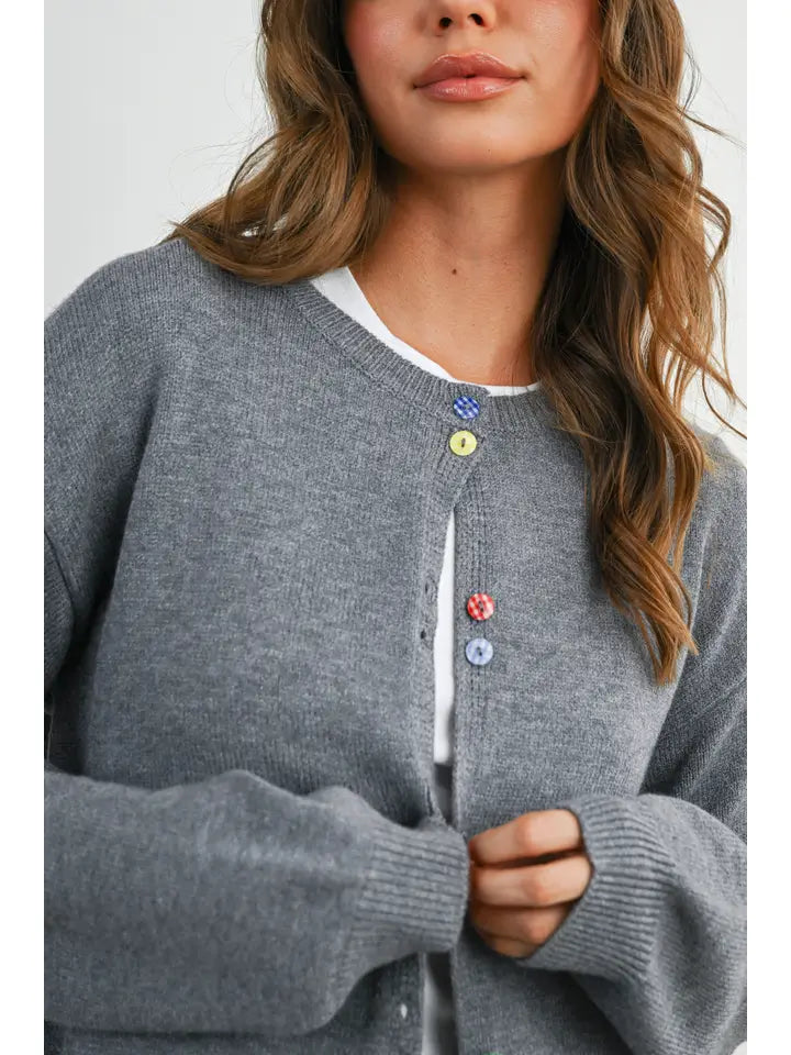 Cute As A Button Cardigan