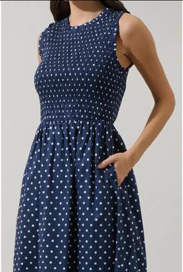Poppy Polka Dot Dress