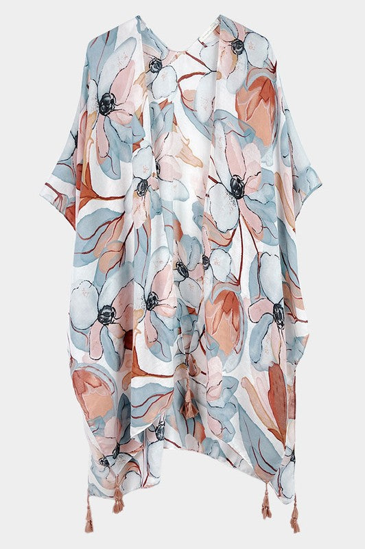 Khloe Pastel Floral Kimono