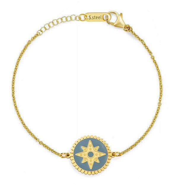 Bristol Blue Enamel Star Bracelet