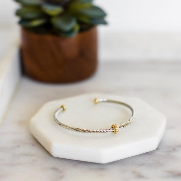 Trinity Twisted Cuff Bracelet