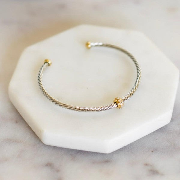Trinity Twisted Cuff Bracelet