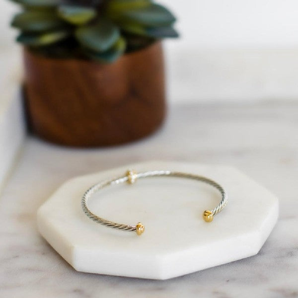 Trinity Twisted Cuff Bracelet