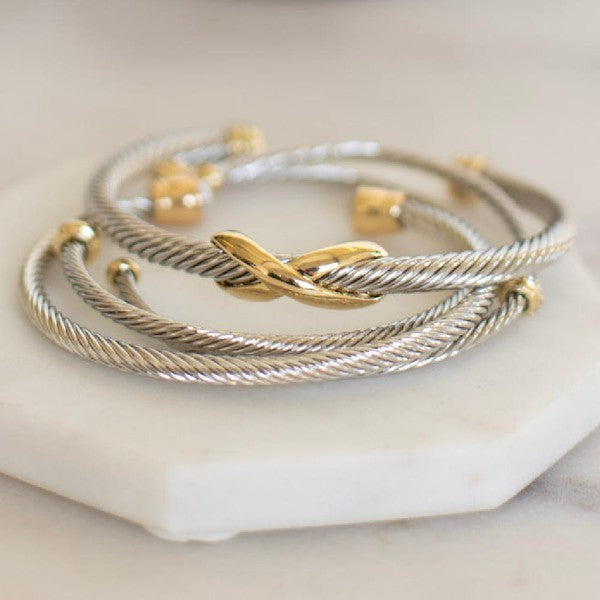 Tatum Twisted Cuff Bracelet