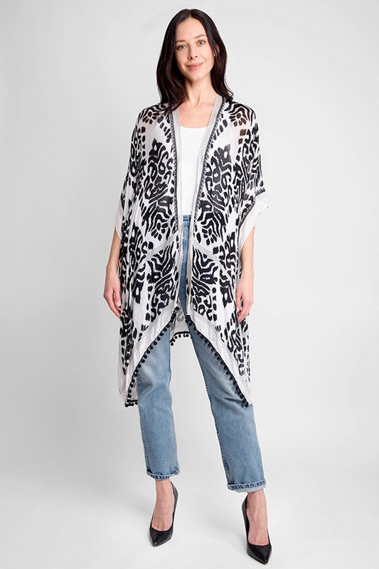 Leah Pom Pom Kimono