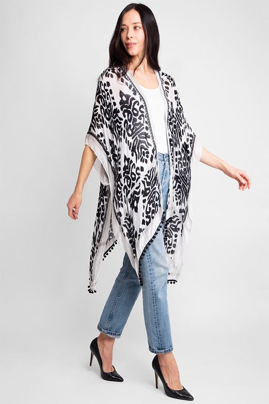 Leah Pom Pom Kimono