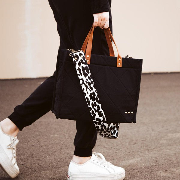 Carrie Canvas Crossbody Tote