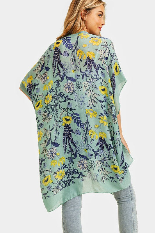 Lola Floral Print Kimono