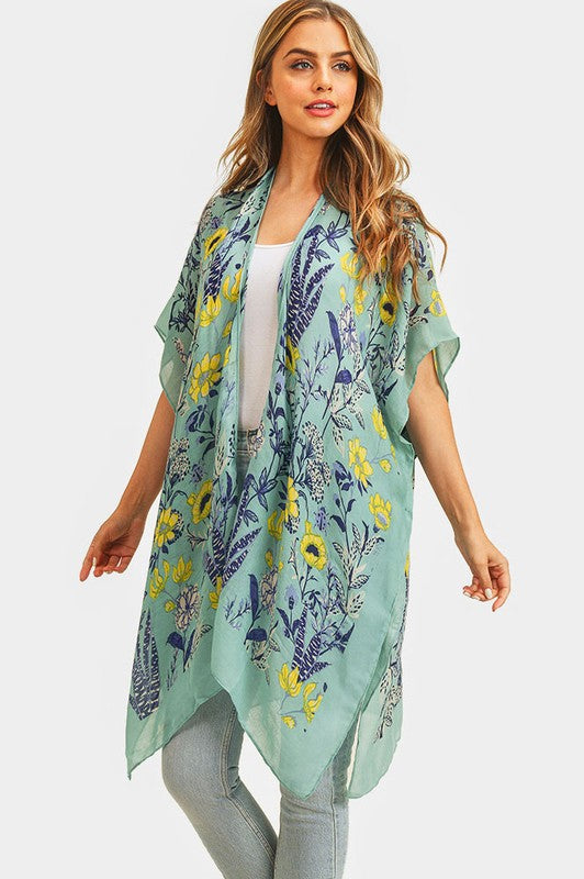 Lola Floral Print Kimono