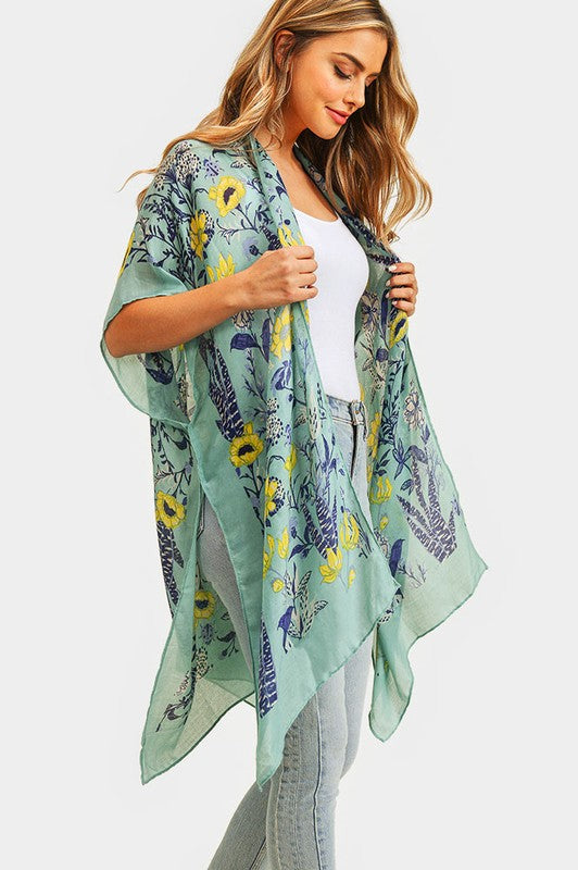 Lola Floral Print Kimono