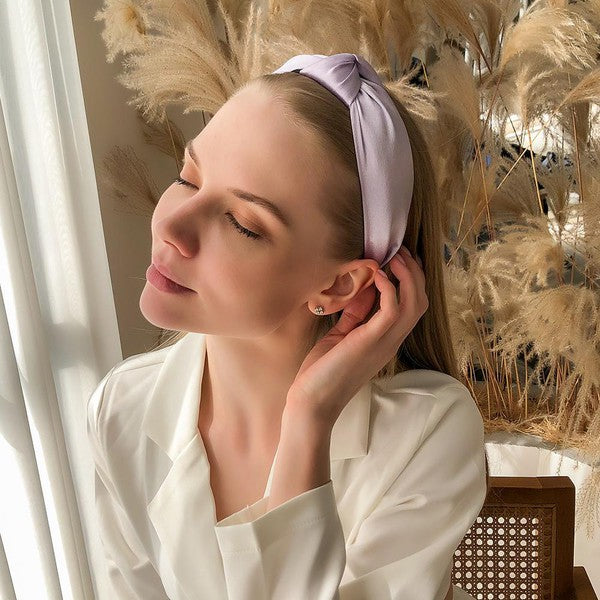 Stella Satin Top Knot Headband