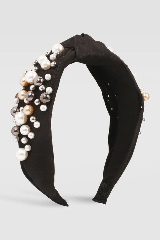 Kelsey Knotted Pearl Embellished Headband