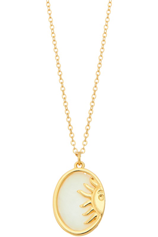Skylar Half Sun Necklace