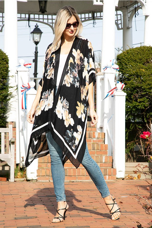 Meaghan Floral Print Kimono