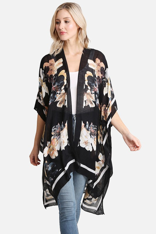 Meaghan Floral Print Kimono