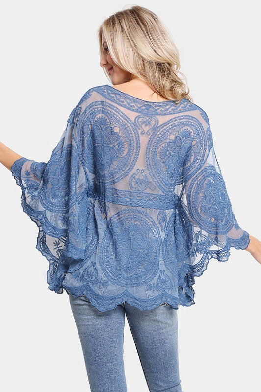 Ophelia Floral Lace Coverup