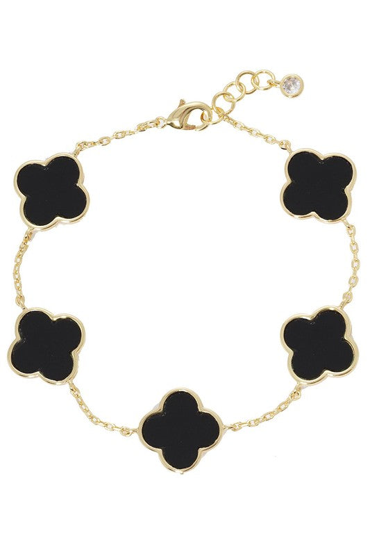 Carson Quatrefoil Charm Bracelet