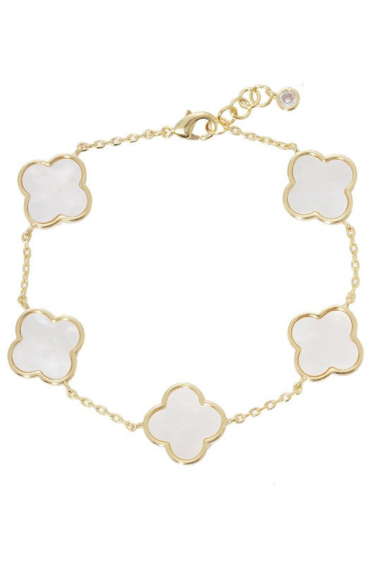 Carson Quatrefoil Charm Bracelet