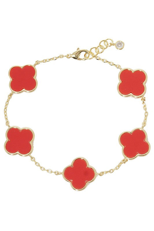 Carson Quatrefoil Charm Bracelet