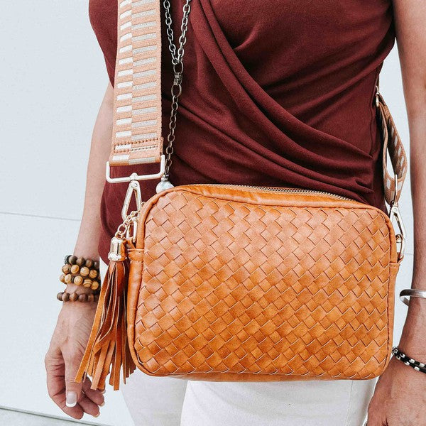 Chelsea Basket Weave Crossbody