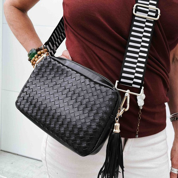 Chelsea Basket Weave Crossbody