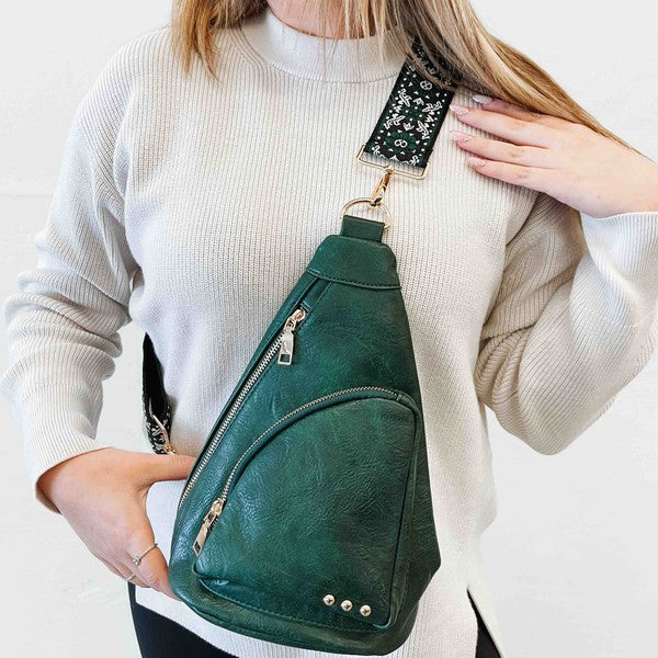 バッグ liju Canvas Sling Bag green バッグ liju Canvas Sling Bag green liju Canvas Sling Bag green