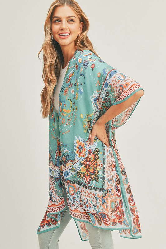 Briar Boho Print Kimono