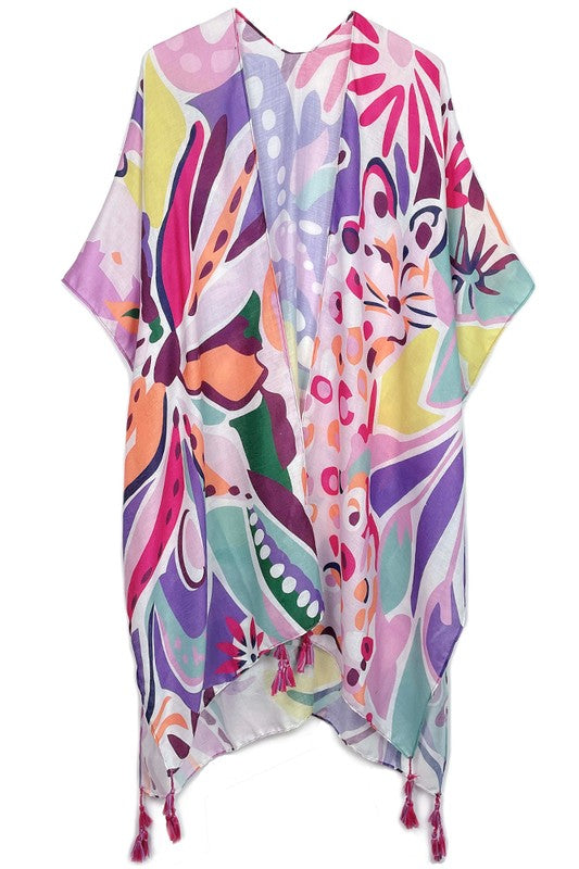 Talley Tropical Print Kimono