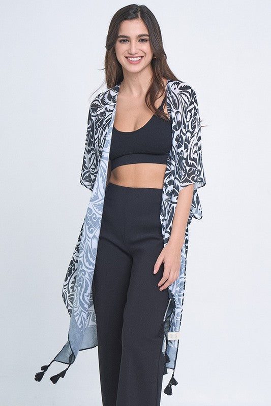 Parker Paisley Print Kimono