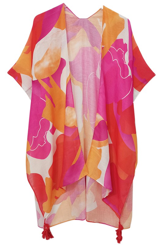 Alex Abstract Print Kimono