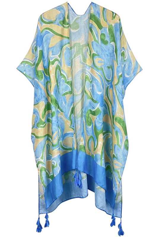 Savannah Swirl Print Kimono