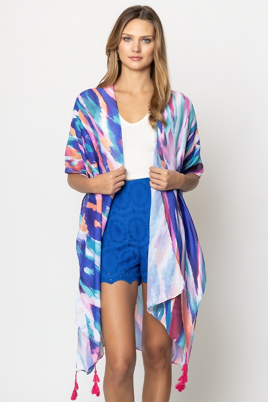 Samantha Sunrise Print Kimono