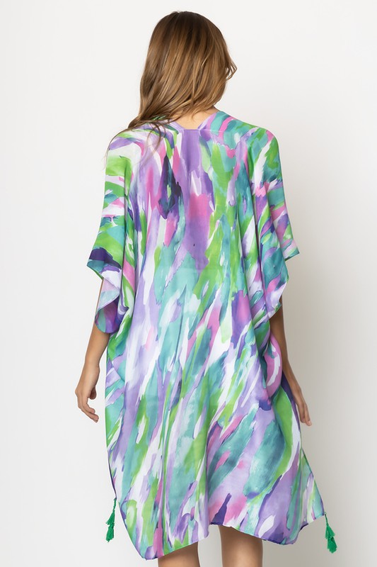 Samantha Sunrise Print Kimono