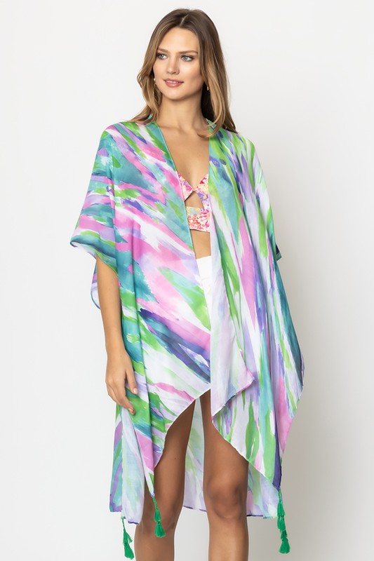 Samantha Sunrise Print Kimono