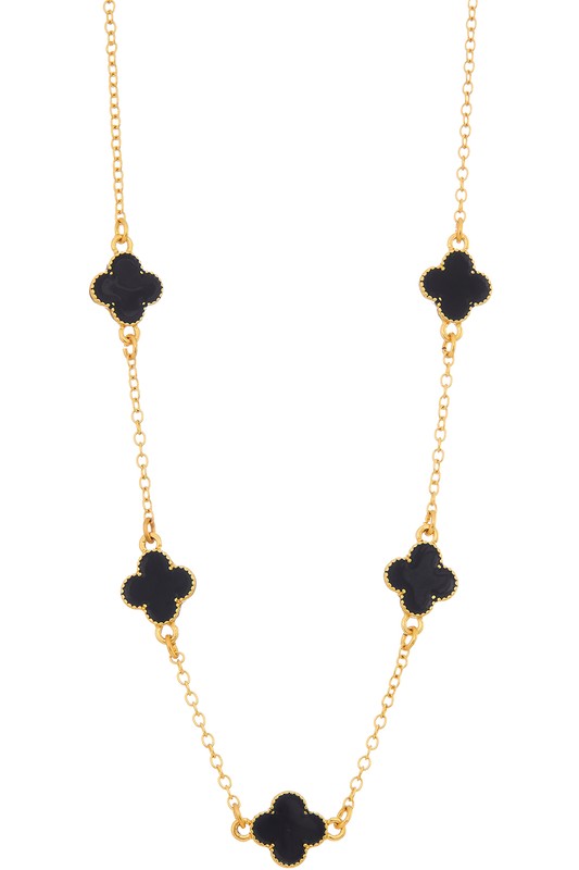 Quinn Quatrefoil Clover Necklace