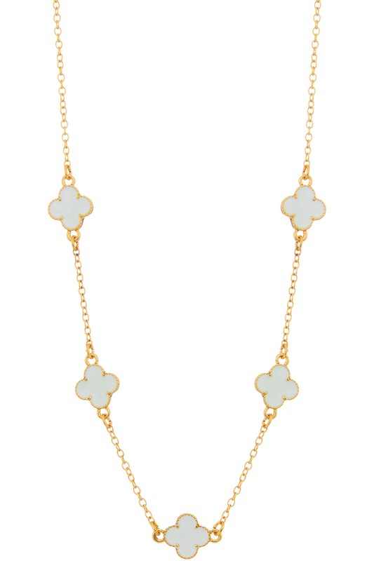 Quinn Quatrefoil Clover Necklace