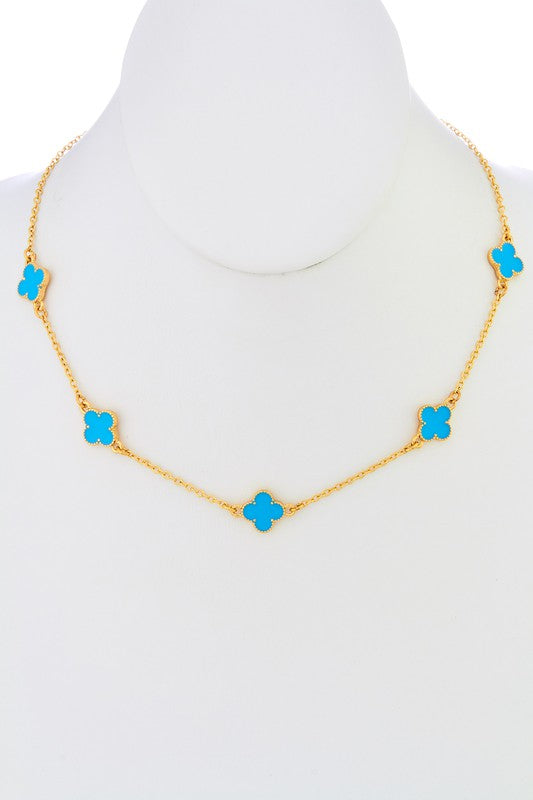 Quinn Quatrefoil Clover Necklace