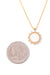Rose Rhinestone Ray Pendant Necklace